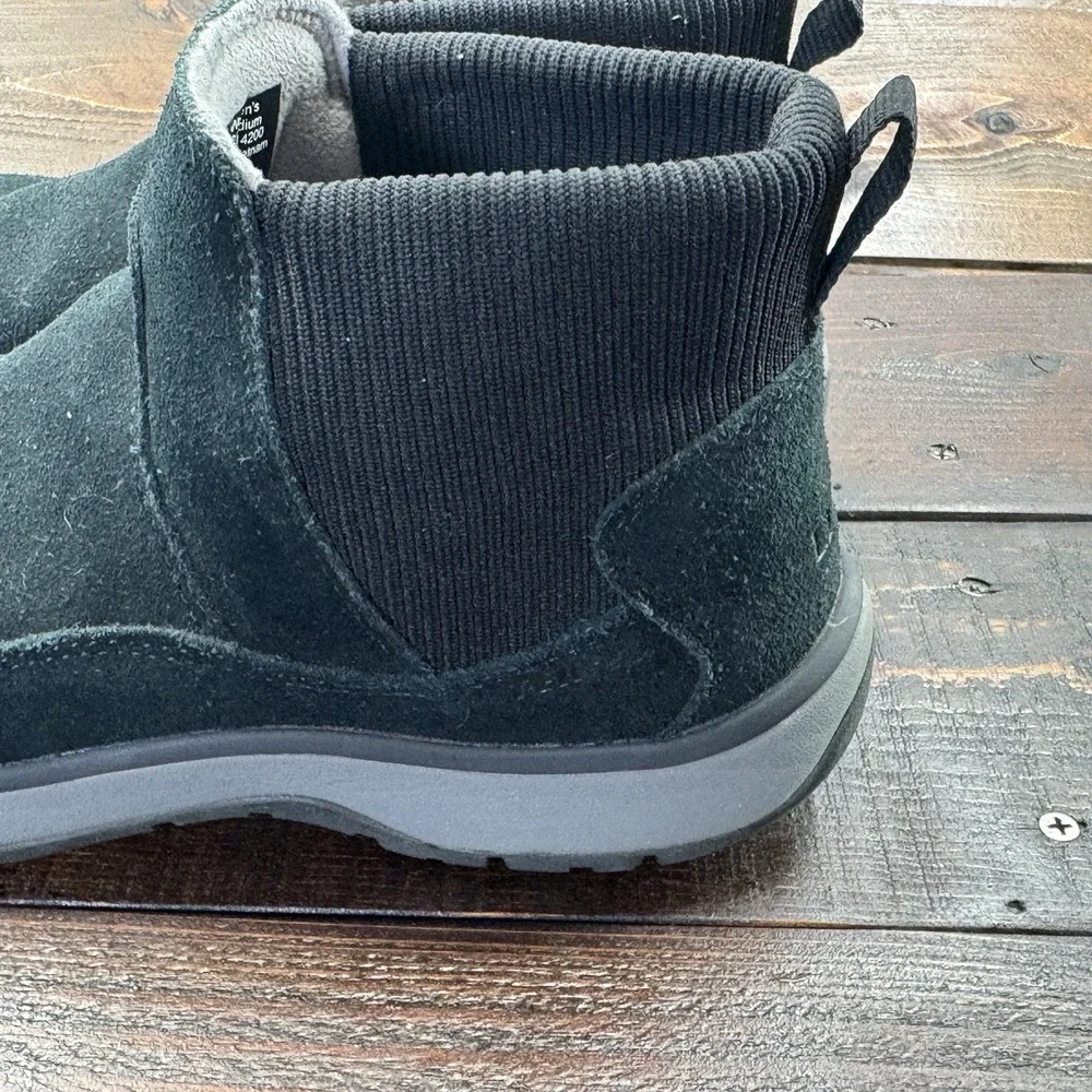 L.L. Bean Tek 2.5 Women's Snow Sneakers Boots Ankle Winter Size 10 M Black Suede